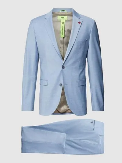 Anzug mit Applikation Modell 'Cimonopoly' in hellblau