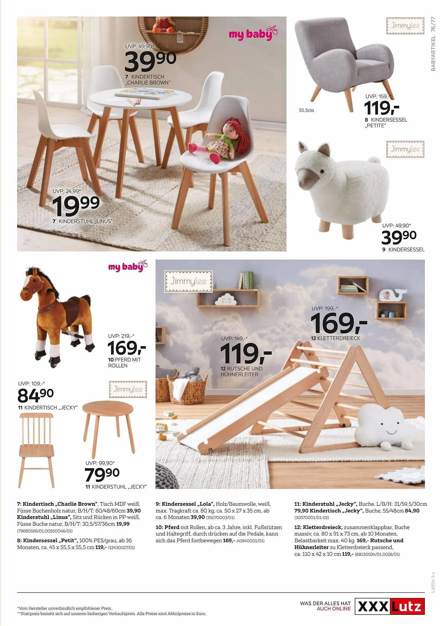 XXXLutz Flugblatt von 6. Juli bis 31. Dezember 2023 - Flugblätt seite 77