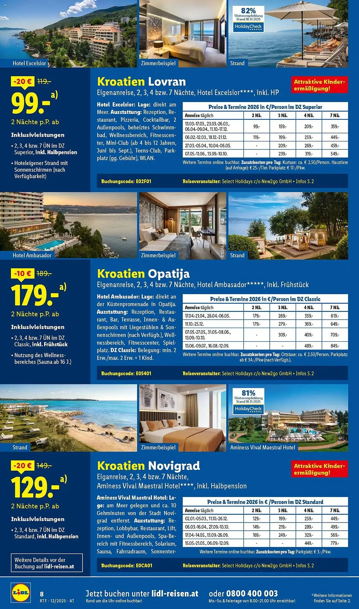 Lidl Flugblatt von 13. Dezember bis 15. Jänner 2026 - Flugblätt seite 8