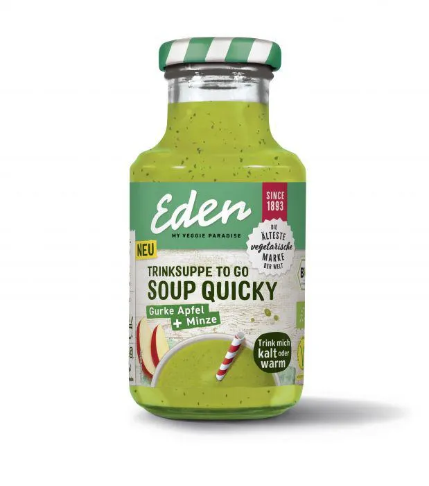 Eden my veggie paradise Soup Quicky Gurke Apfel + Minze 250ml
