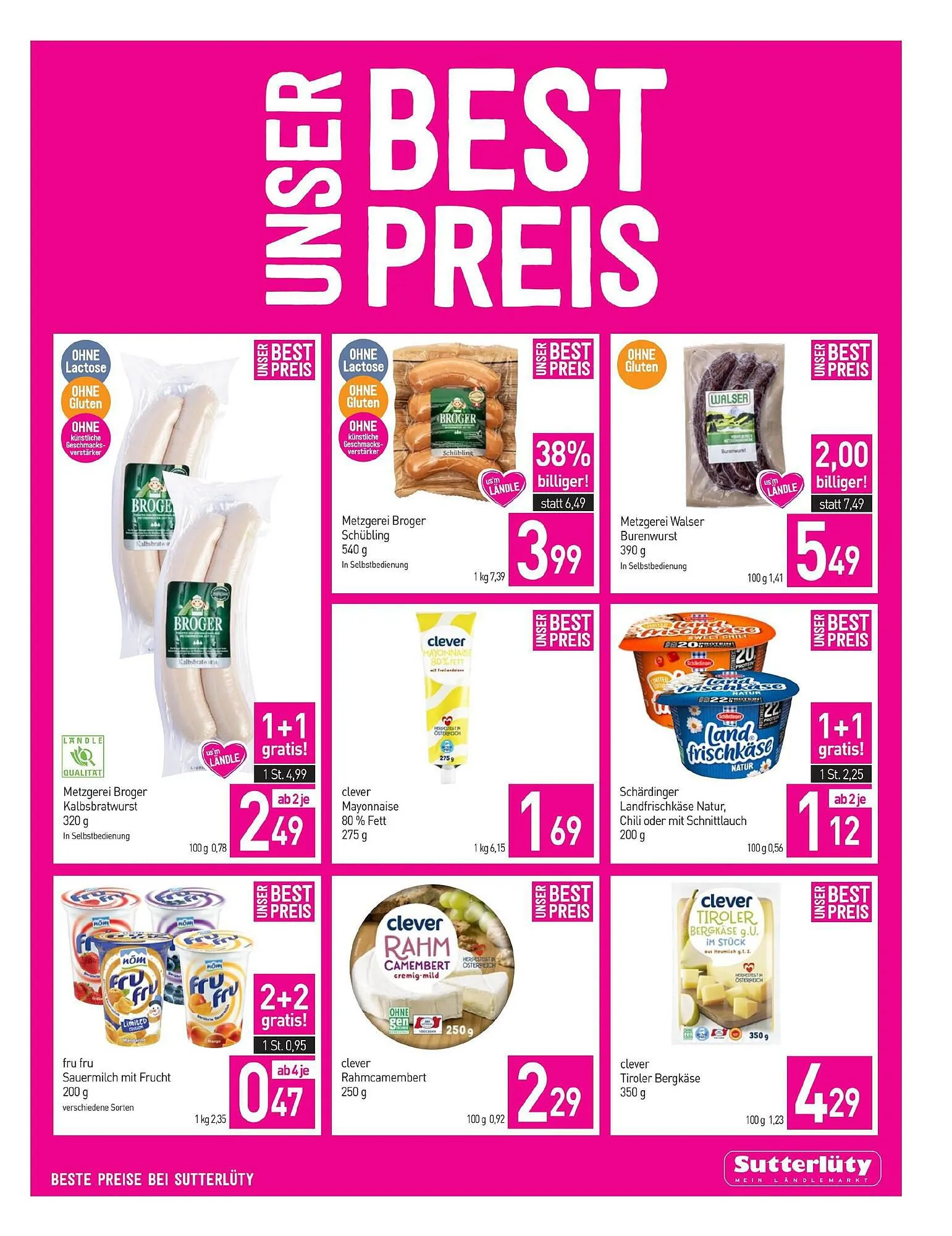 Sutterlüty Flugblatt von 30. November bis 5. Dezember 2023 - Flugblätt seite 11