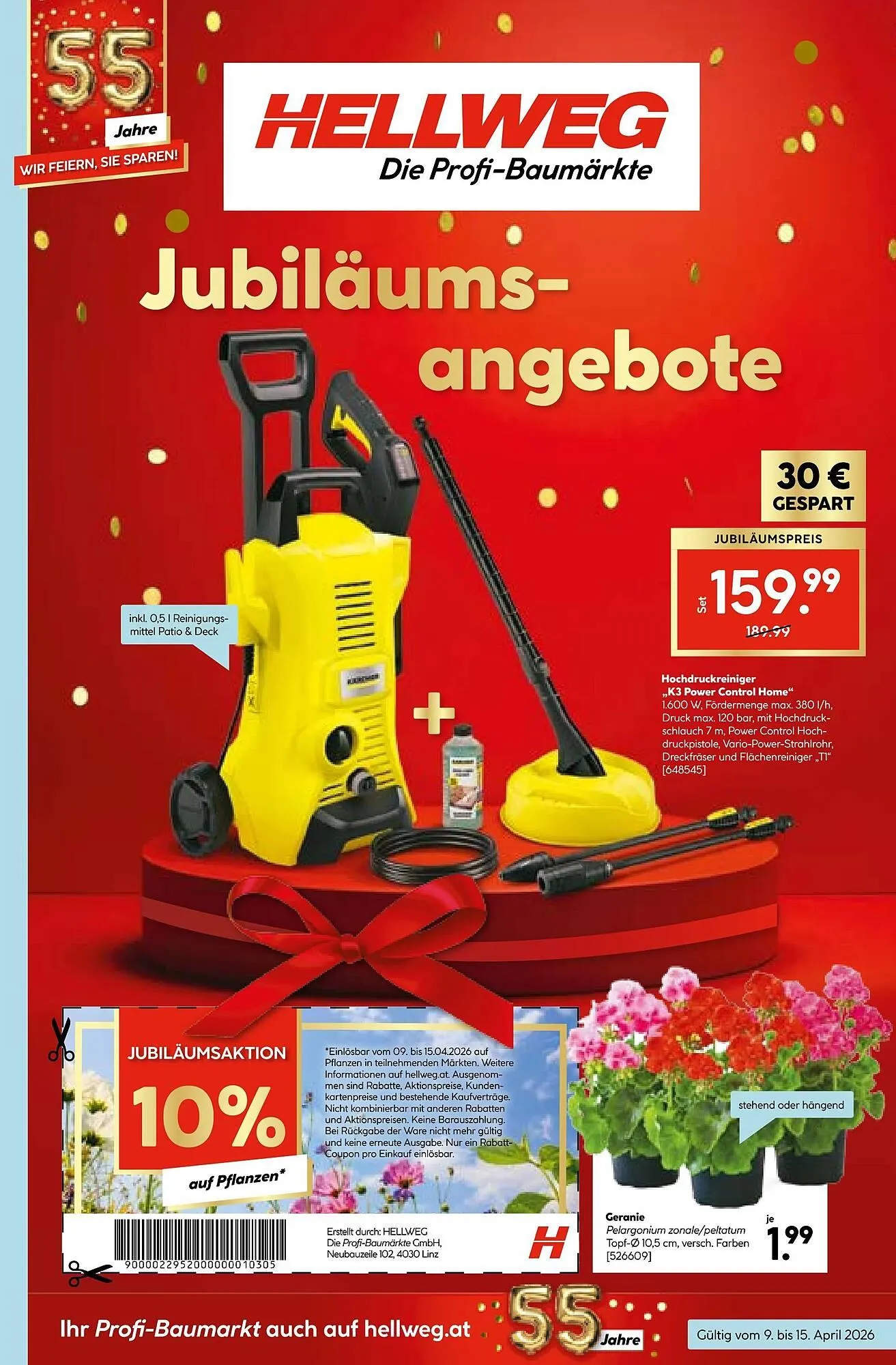 Hellweg Prospekt von 9. April bis 16. April 2026 - Flugblätt seite  1