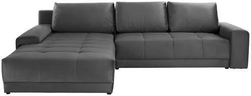 Luca Bessoni Ecksofa mit Schlaffunktion + Bettkasten Adria, Samt