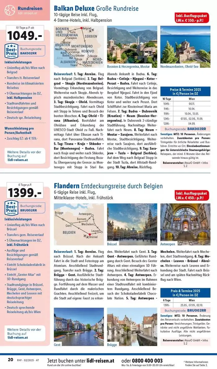 Aktuelle Reiseprospekte Hauptprospekt Februar von 29. Jänner bis 28. Februar 2025 - Flugblätt seite 20