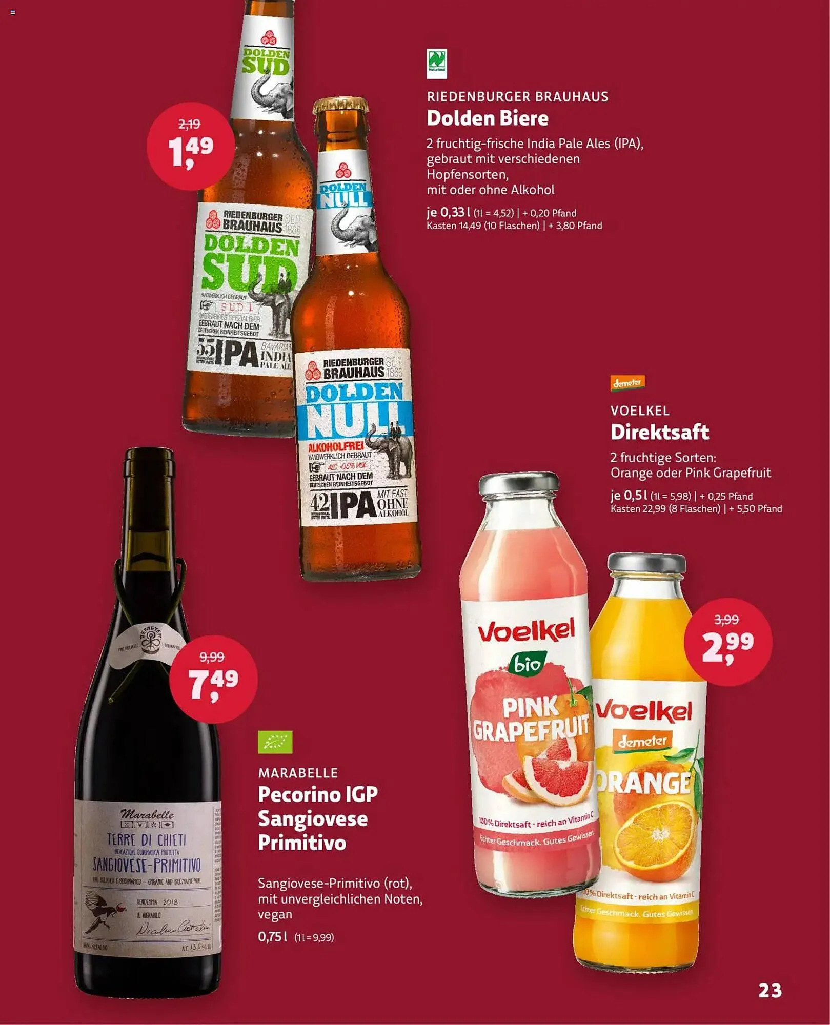 Denn's Biomarkt Flugblatt von 26. November bis 31. Dezember 2025 - Flugblätt seite  23