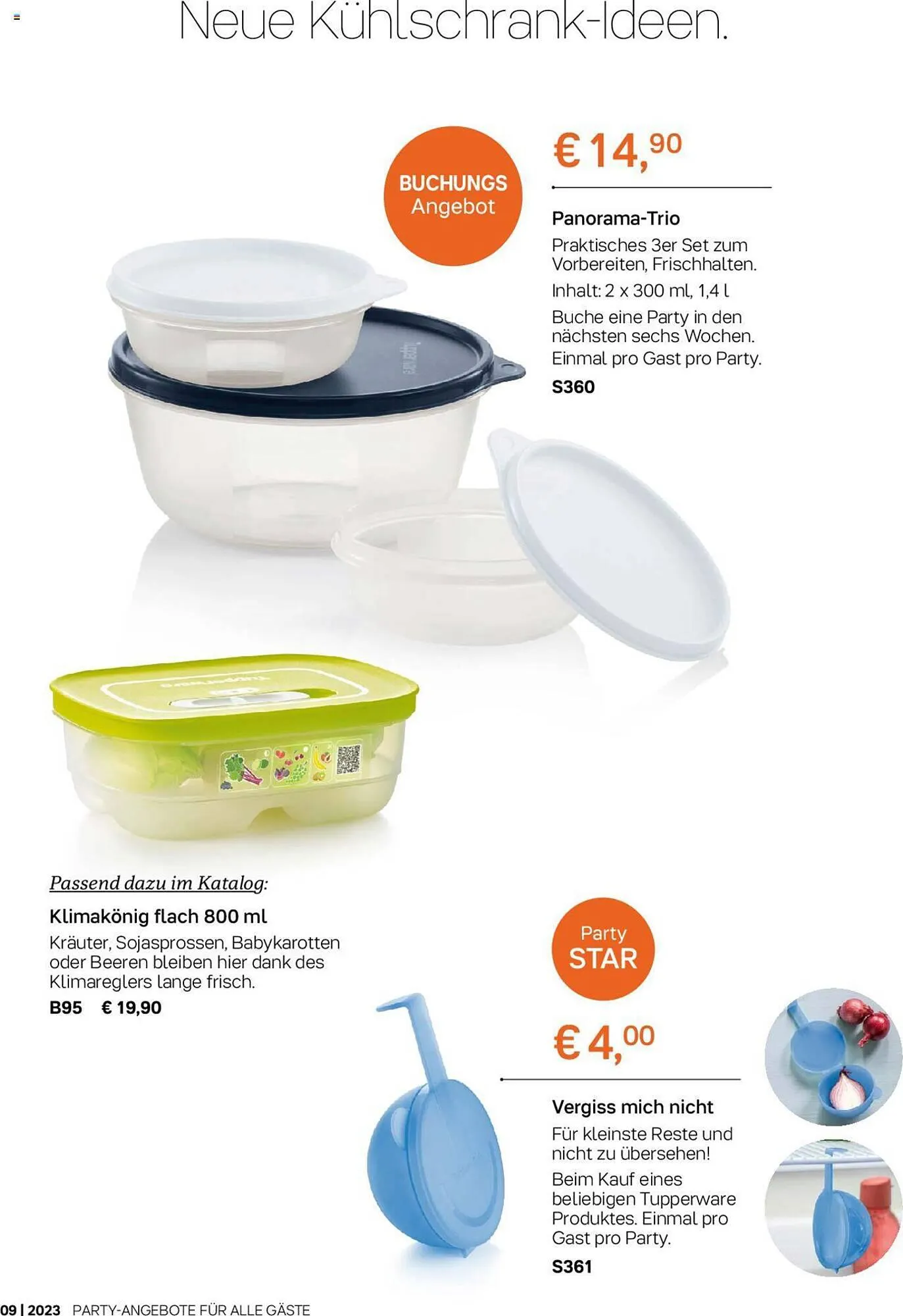Tupperware Flugblatt von 4. September bis 1. Oktober 2023 - Flugblätt seite  9