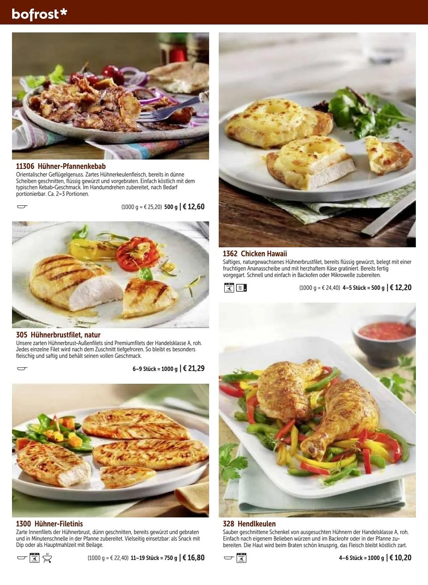 Bofrost Flugblatt von 25. September bis 29. Februar 2024 - Flugblätt seite 62