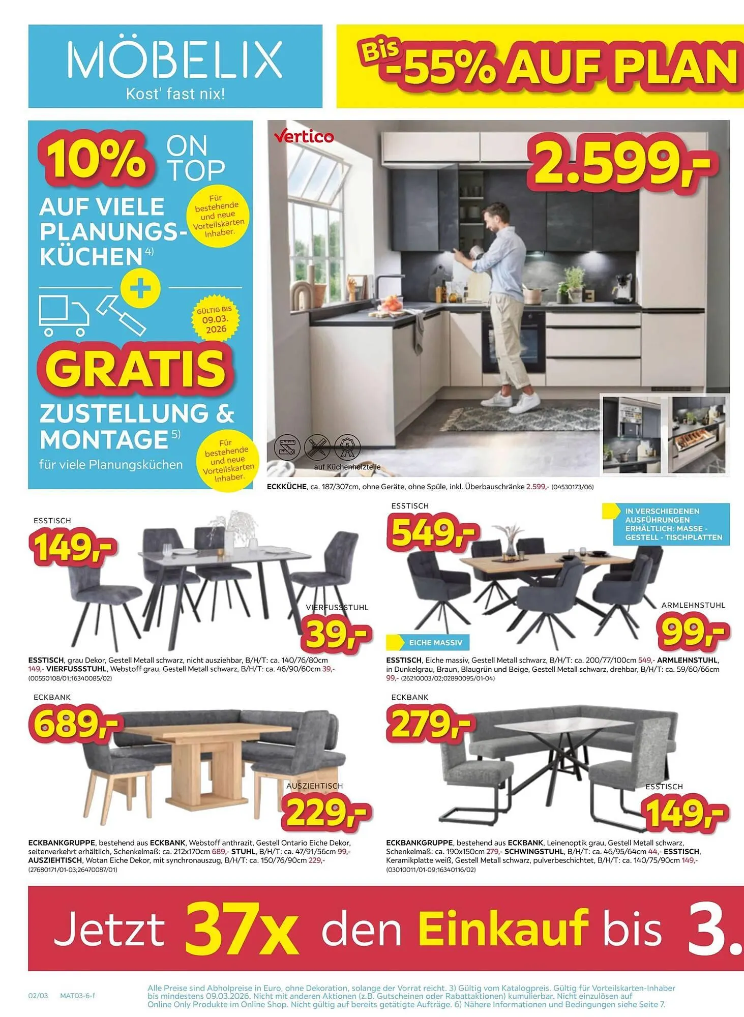 Möbelix Prospekt von 3. März bis 9. März 2026 - Flugblätt seite  2