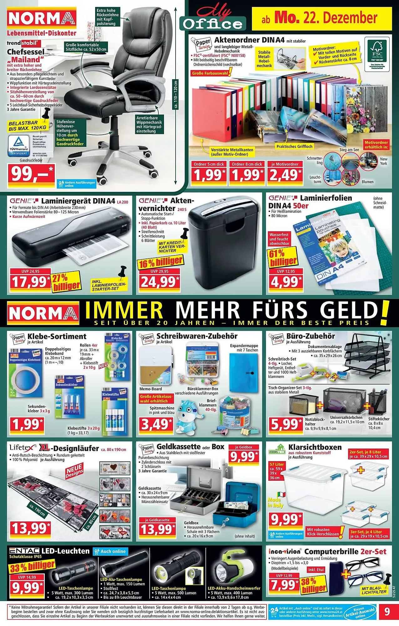 Norma Prospekt von 22. Dezember bis 28. Dezember 2025 - Flugblätt seite  9