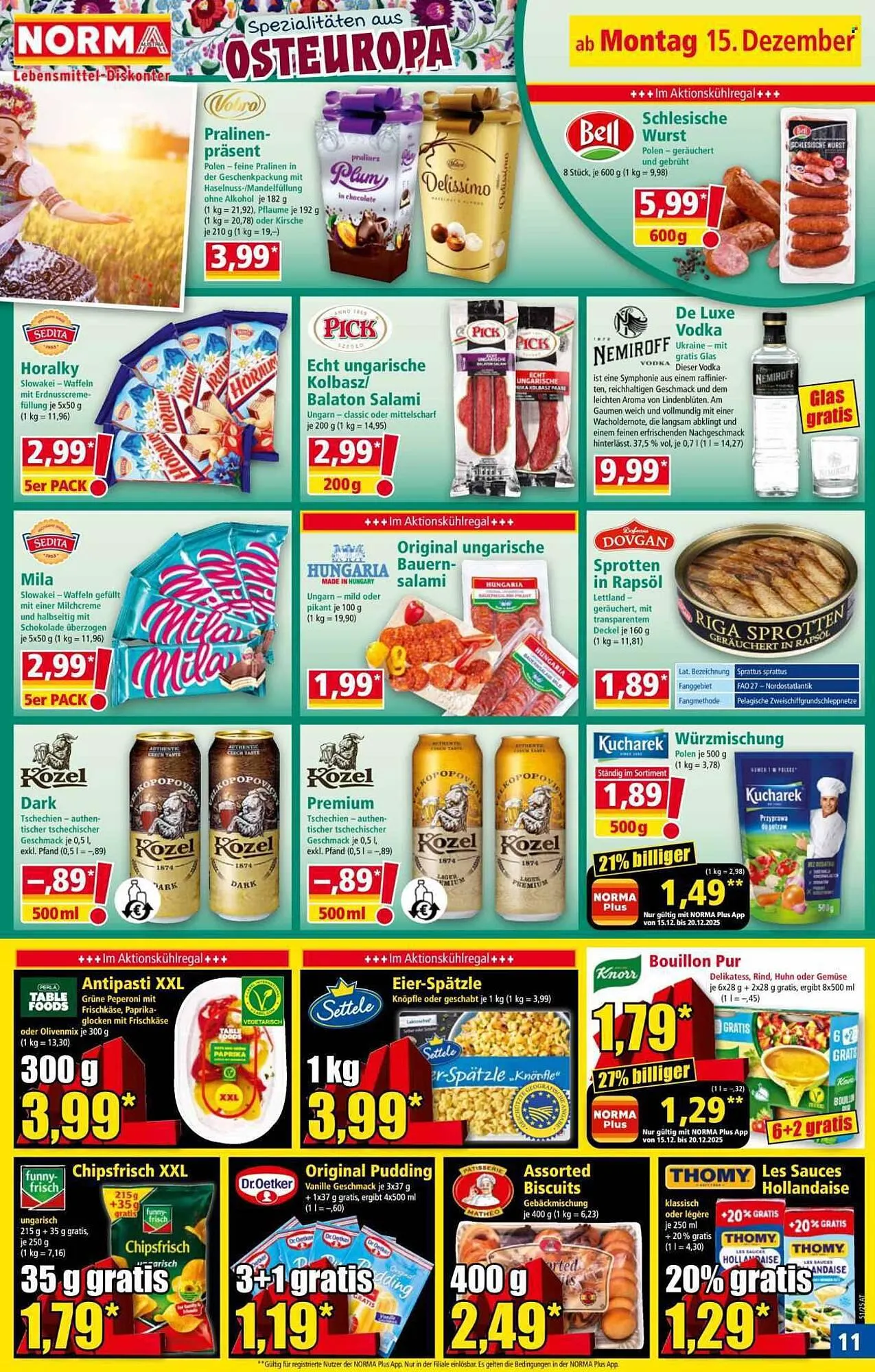 Norma Prospekt von 15. Dezember bis 20. Dezember 2025 - Flugblätt seite 11