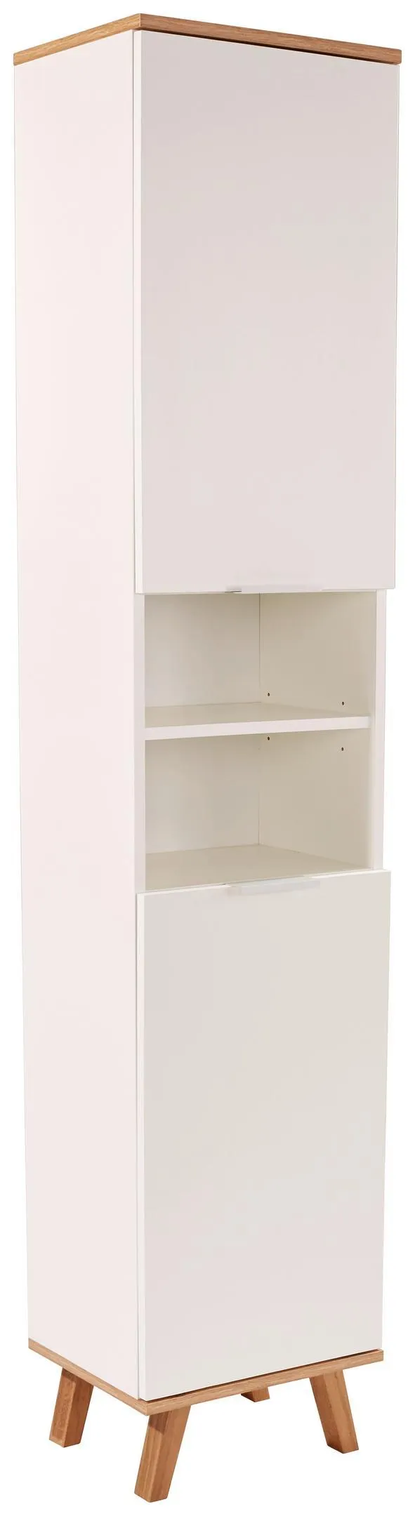 M. 2 Drehtüren Turin 5 40cm Weiß/eiche Dekor