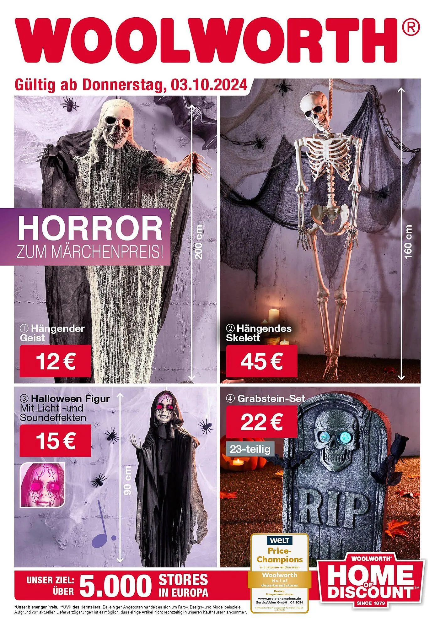 Woolworth Flugblatt von 3. Oktober bis 11. Oktober 2024 - Flugblätt seite 1