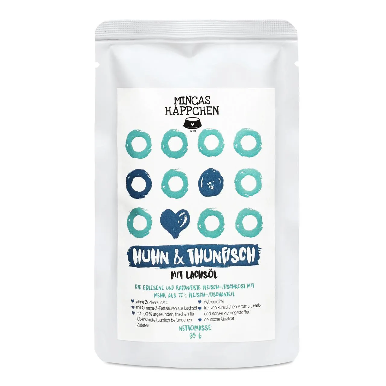 Mincas Häppchen Huhn & Thunfisch Katzen Nassfutter 95 g