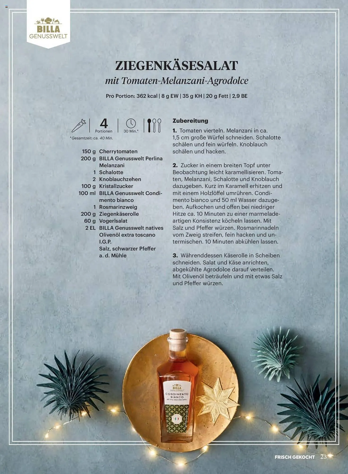 Billa Flugblatt von 1. Dezember bis 31. Dezember 2023 - Flugblätt seite  23