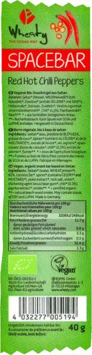 Wheaty Wheaty Spacebar Red Hot Chili Peppers 40g