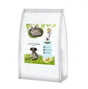 LandPartie Hund Adult Mini 1,5kg Beutel mit feinem Geflügel