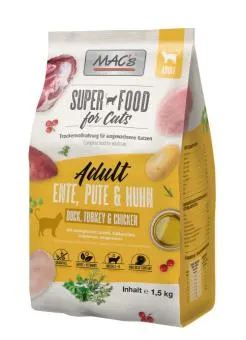 MAC's SUPER FOOD mit Ente, Pute und Huhn für Katzen 1,5 kg