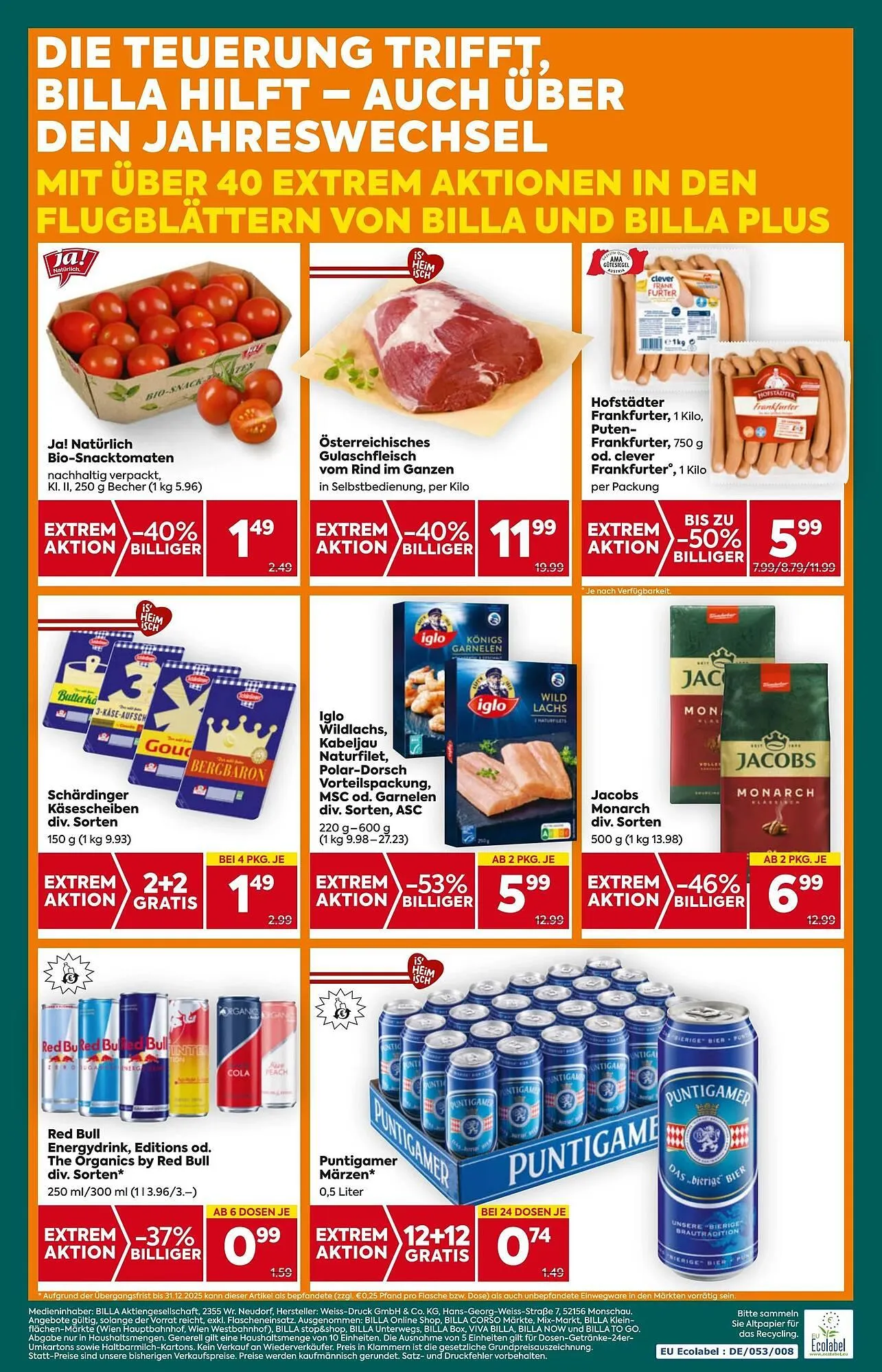 Billa Box Flugblatt von 27. Dezember bis 31. Dezember 2025 - Flugblätt seite 20