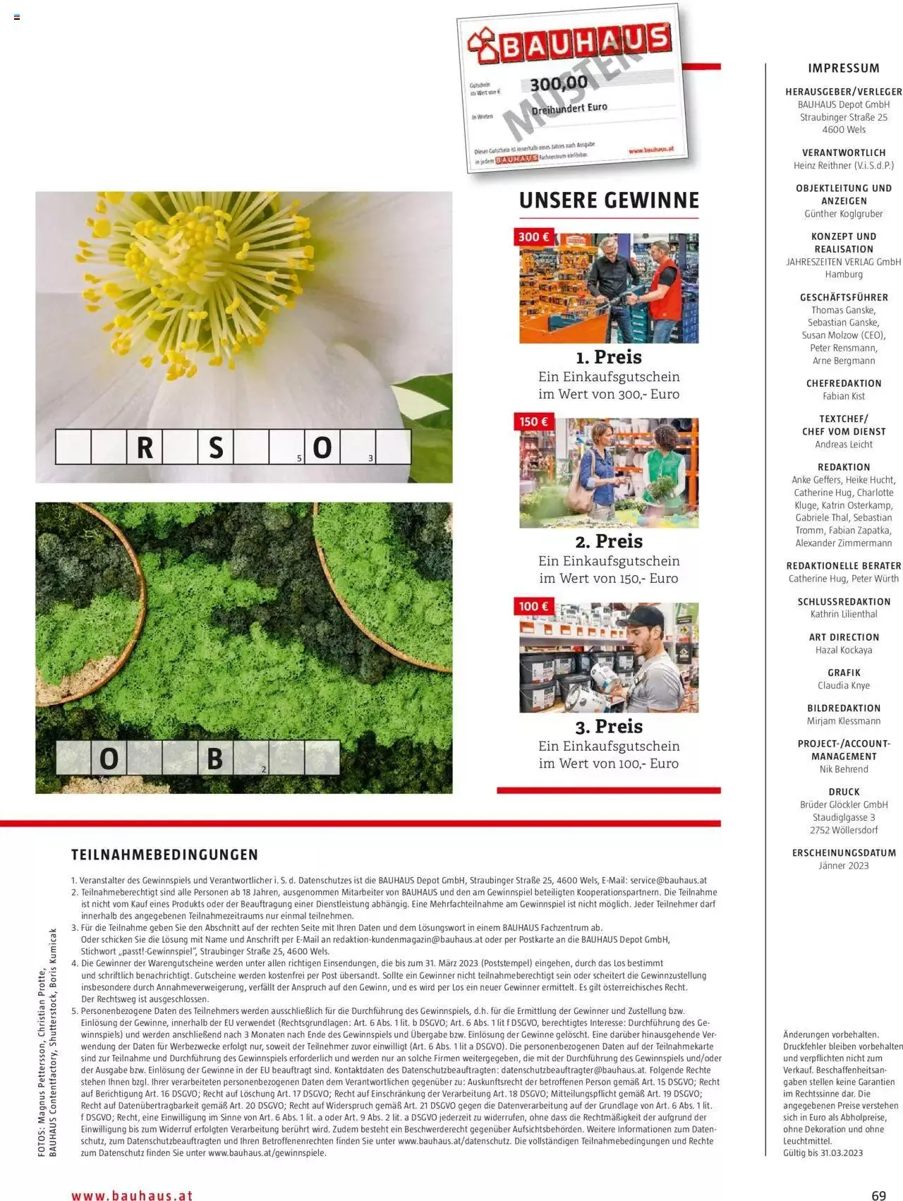 Bauhaus passt! Magazin von 24. Jänner bis 31. Dezember 2023 - Flugblätt seite 69