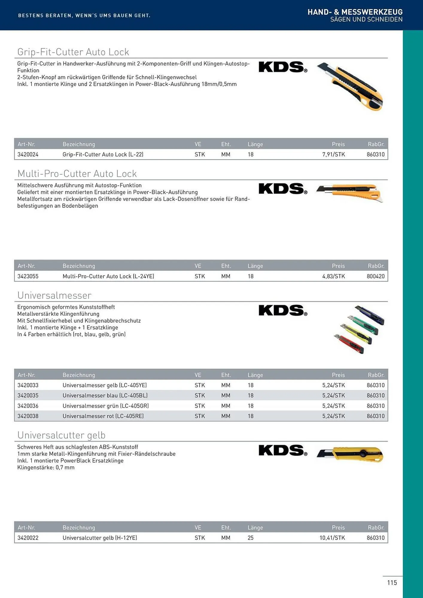 Würth Flugblatt von 22. Februar bis 31. Dezember 2024 - Flugblätt seite 115
