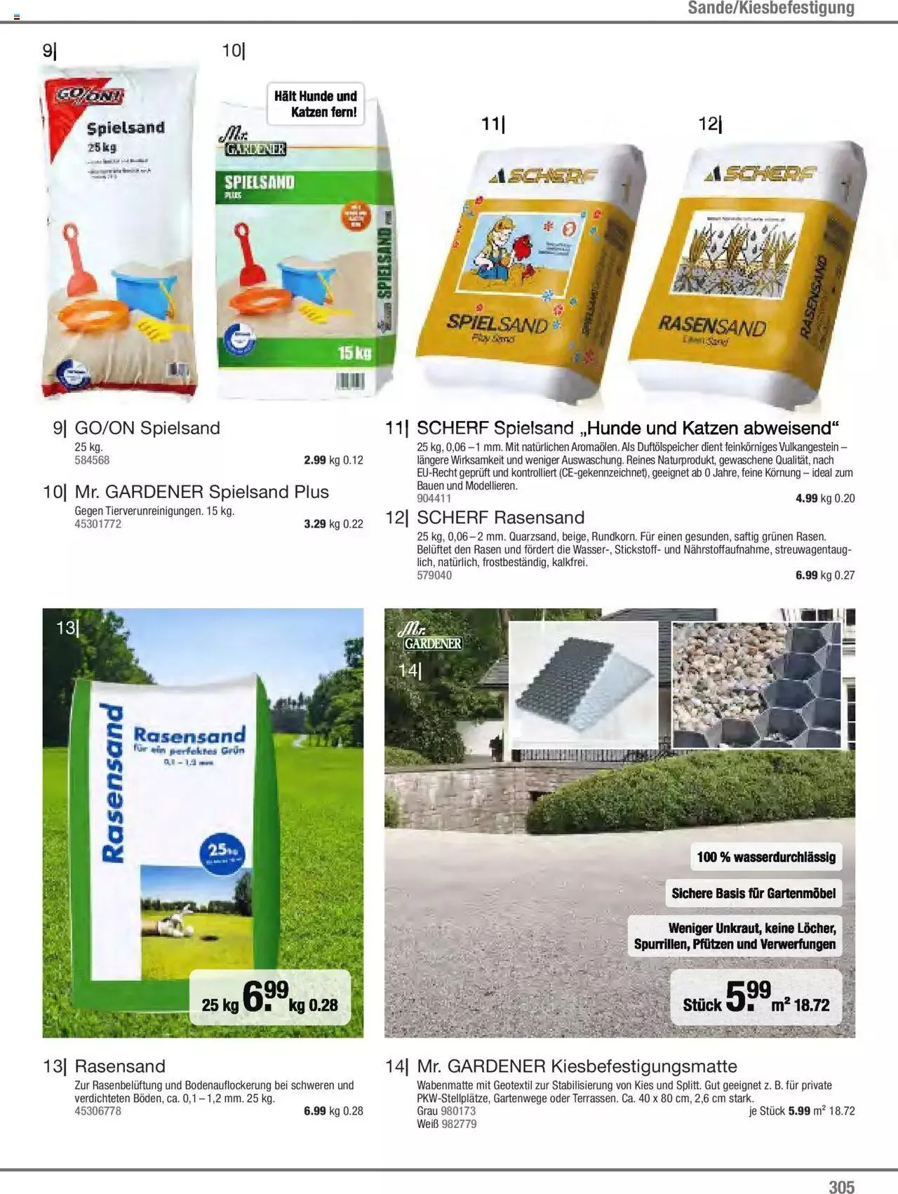 Hagebau Gartenjahr 2023 von 7. März bis 31. Dezember 2023 - Flugblätt seite 305