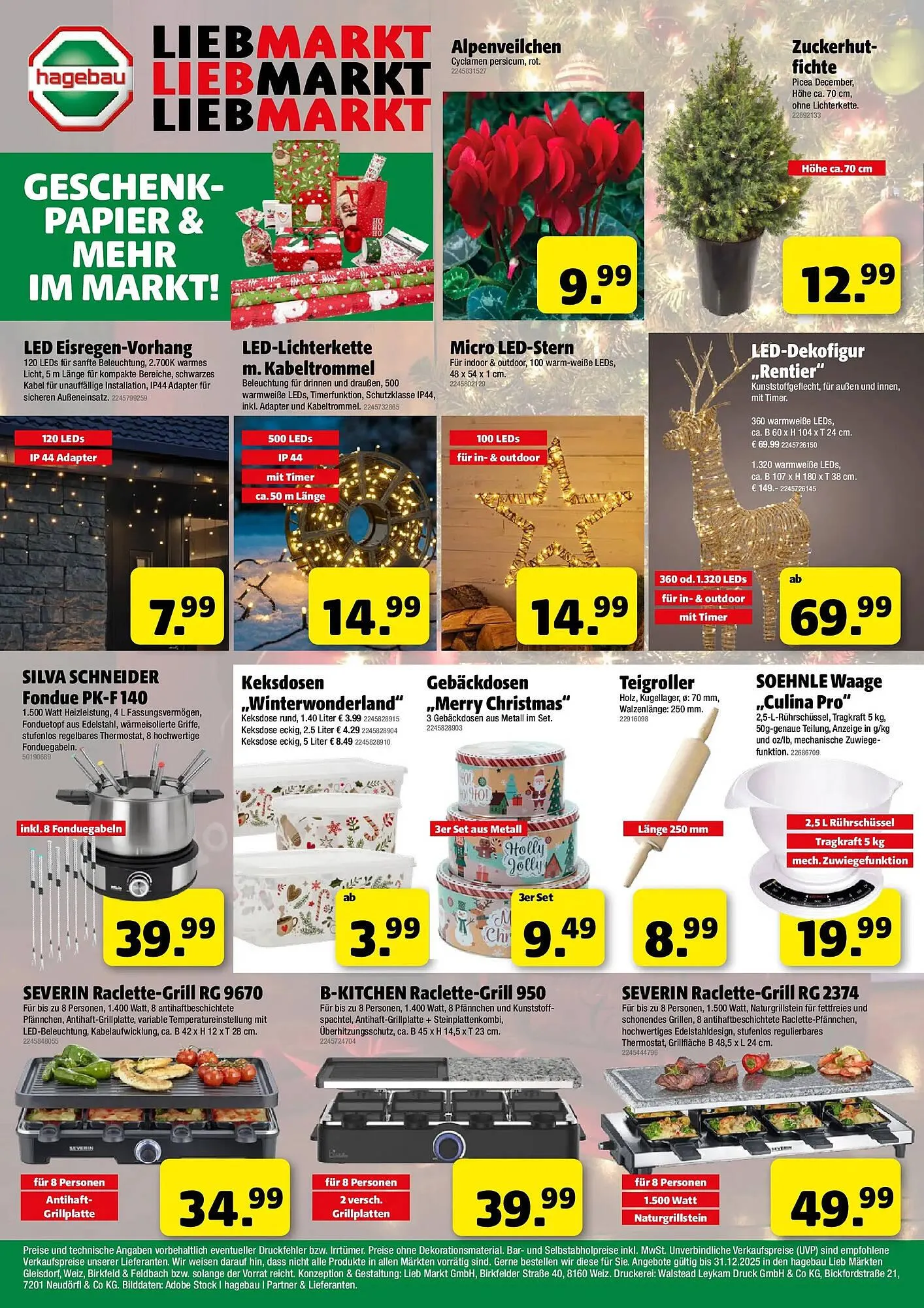 Liebmarkt Flugblatt von 17. November bis 31. Dezember 2025 - Flugblätt seite  2