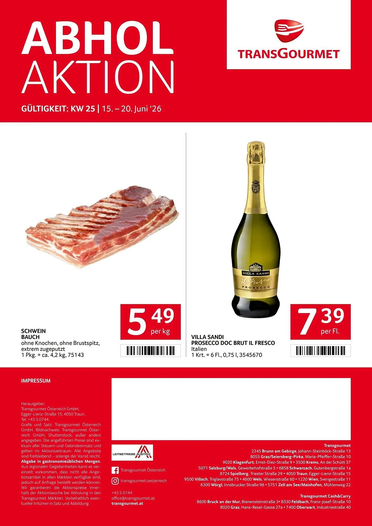 Transgourmet Flugblatt von 15. Juni bis 20. Juni 2026 - Flugblätt seite  32