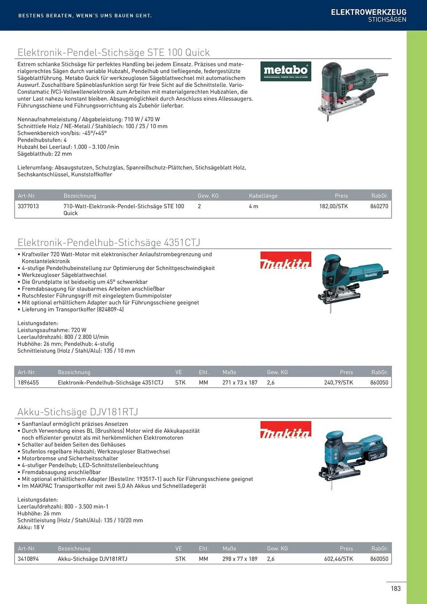 Würth Flugblatt von 22. Februar bis 31. Dezember 2024 - Flugblätt seite  183