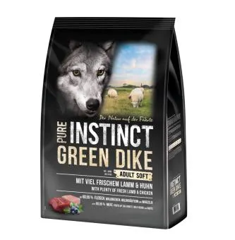 PURE INSTINCT GREEN DIKE SOFT mit Lamm, Huhn für Hunde 4 kg