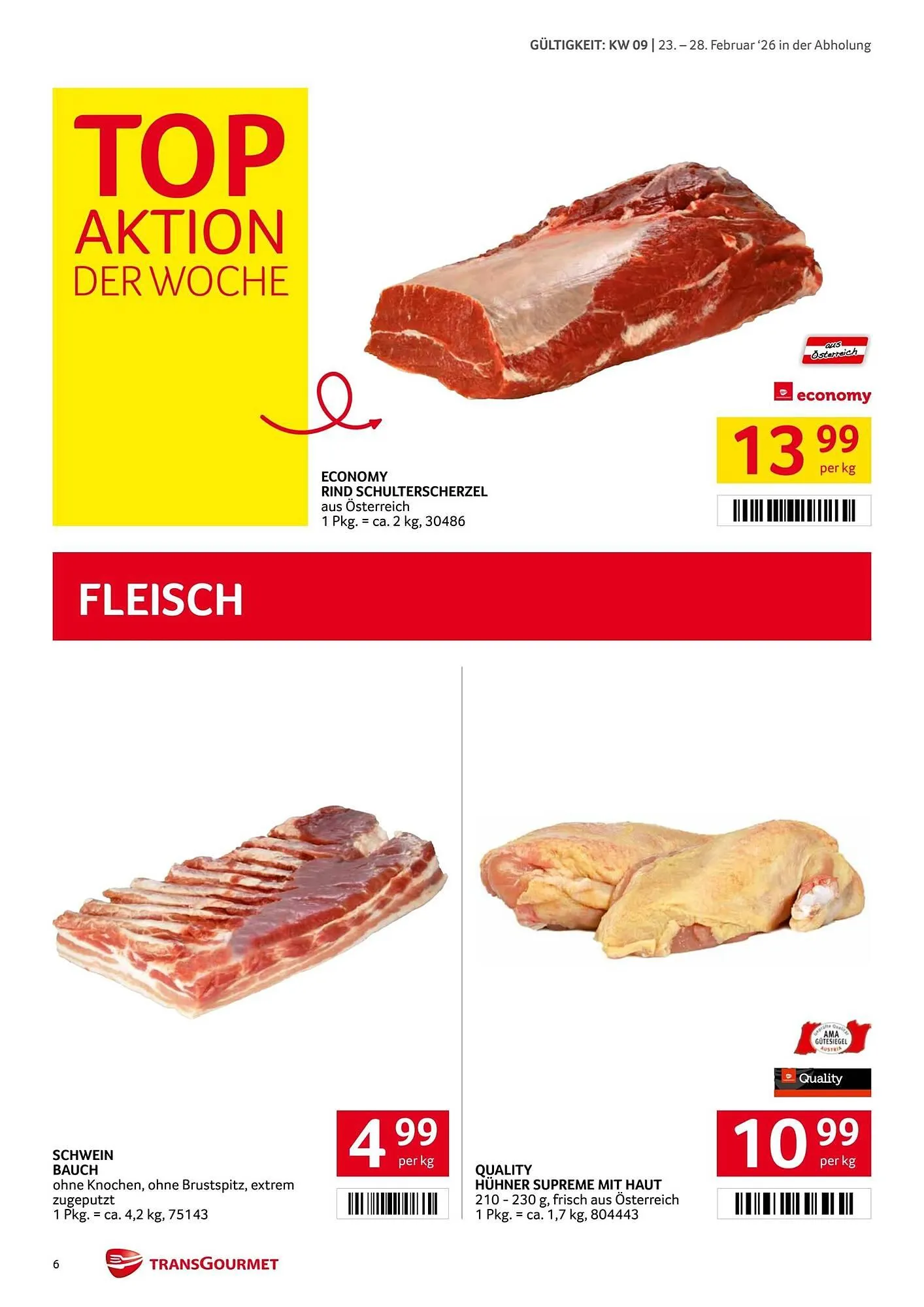 Transgourmet Flugblatt von 23. Februar bis 28. Februar 2026 - Flugblätt seite  6