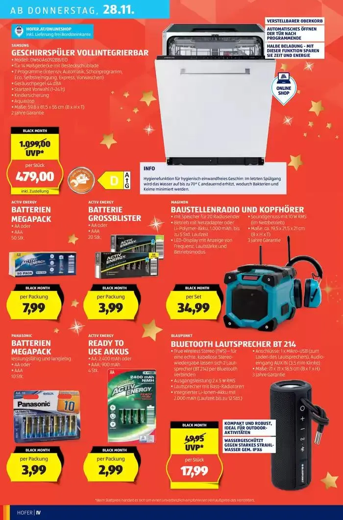Blättern Sie online im HOFER Flugblatt von 20. November bis 4. Dezember 2024 - Flugblätt seite 48