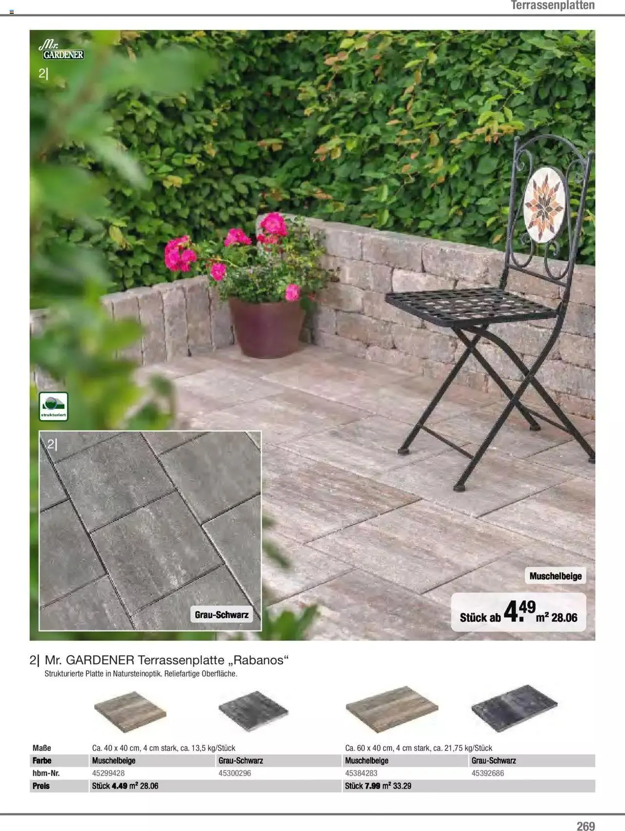 Hagebau Gartenjahr 2023 von 7. März bis 31. Dezember 2023 - Flugblätt seite  269