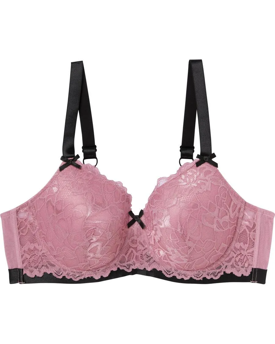 Bügel-BH mit Satinschleifen Janina Plus, verstellbare Träger