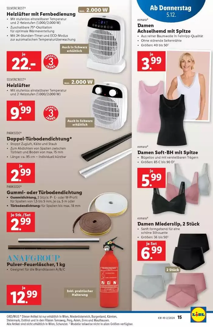 Aktuelle Flugblätter Ab Donnerstag, 5.12. von 5. Dezember bis 11. Dezember 2024 - Flugblätt seite  15