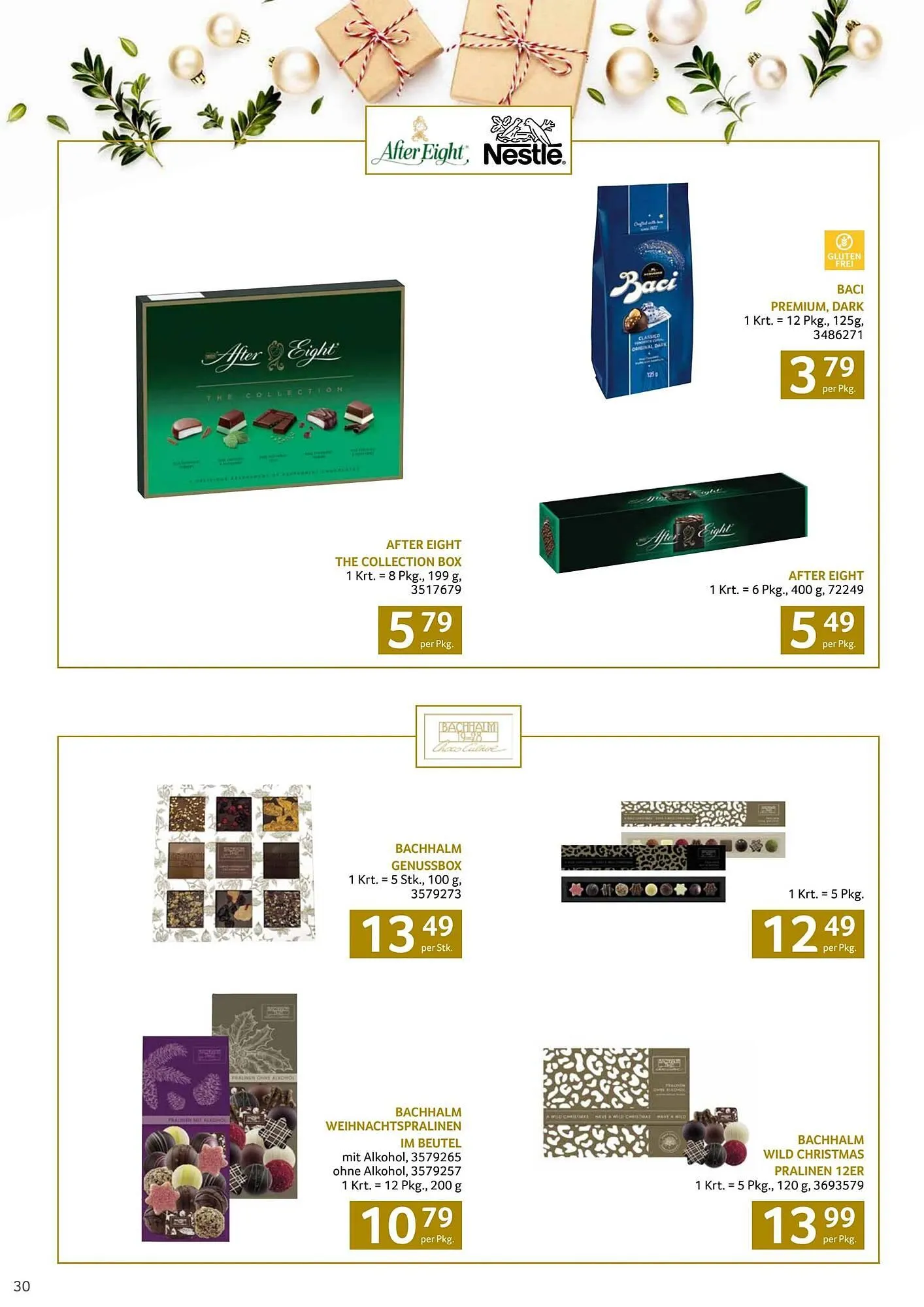 Transgourmet Flugblatt von 13. Oktober bis 25. Dezember 2024 - Flugblätt seite 30