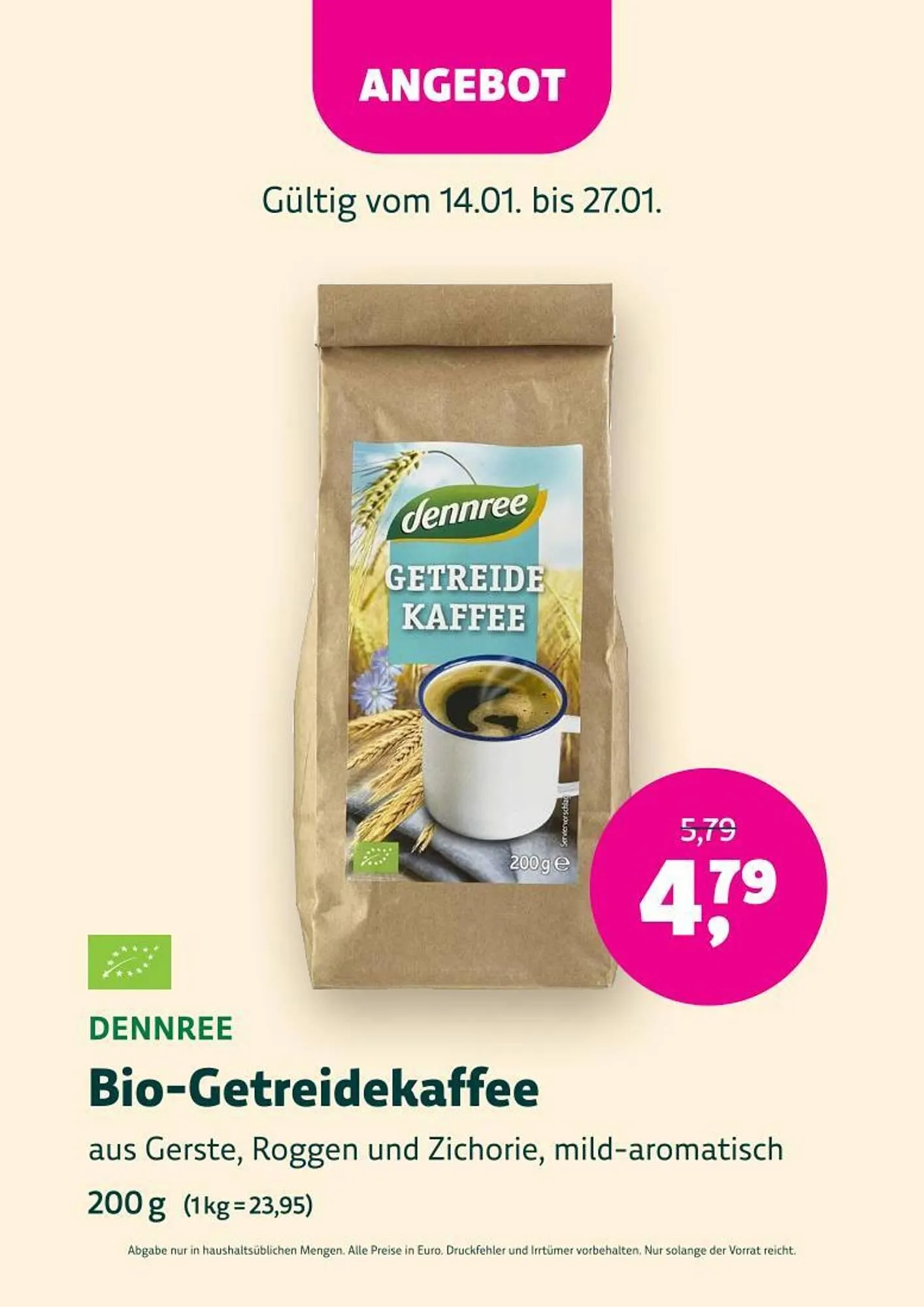 Denn's Biomarkt Flugblatt von 14. Jänner bis 27. Jänner 2026 - Flugblätt seite  44