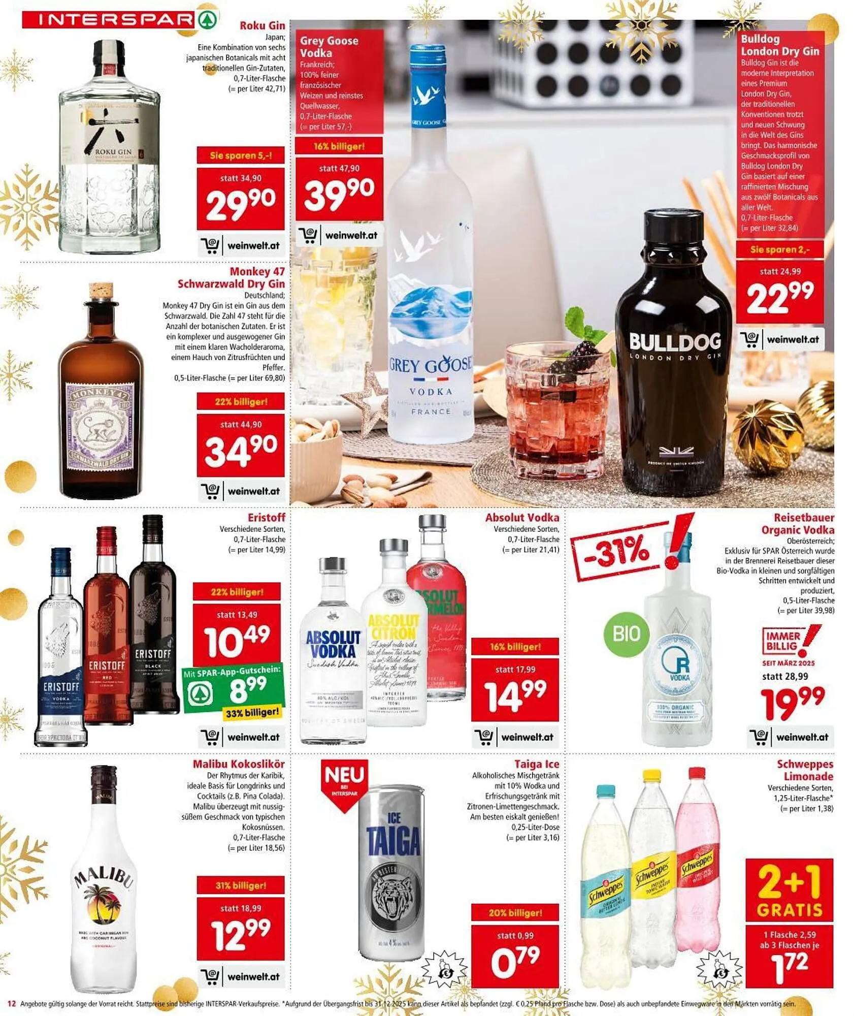Interspar Flugblatt von 18. Dezember bis 31. Dezember 2025 - Flugblätt seite  12