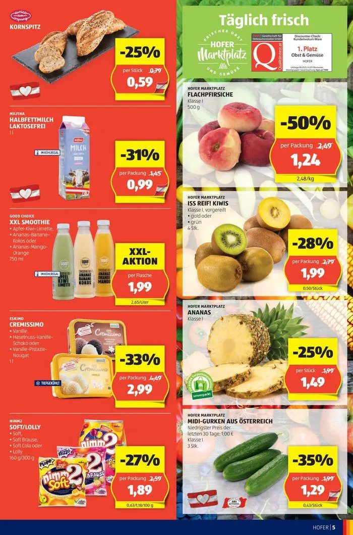 Blättern Sie online im HOFER Flugblatt von 22. Mai bis 5. Juni 2024 - Flugblätt seite 7