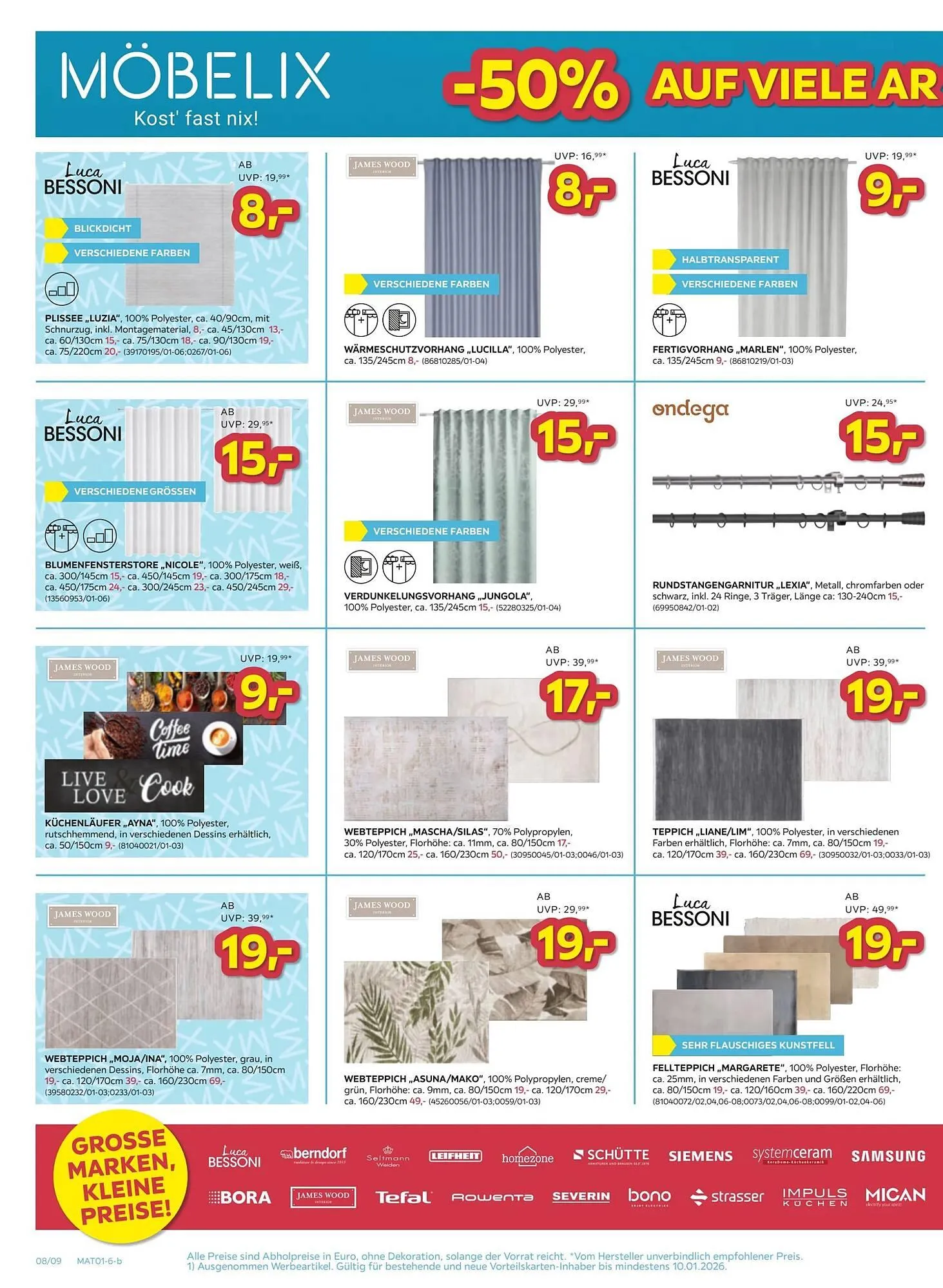 Möbelix Prospekt von 30. Dezember bis 11. Jänner 2026 - Flugblätt seite 8