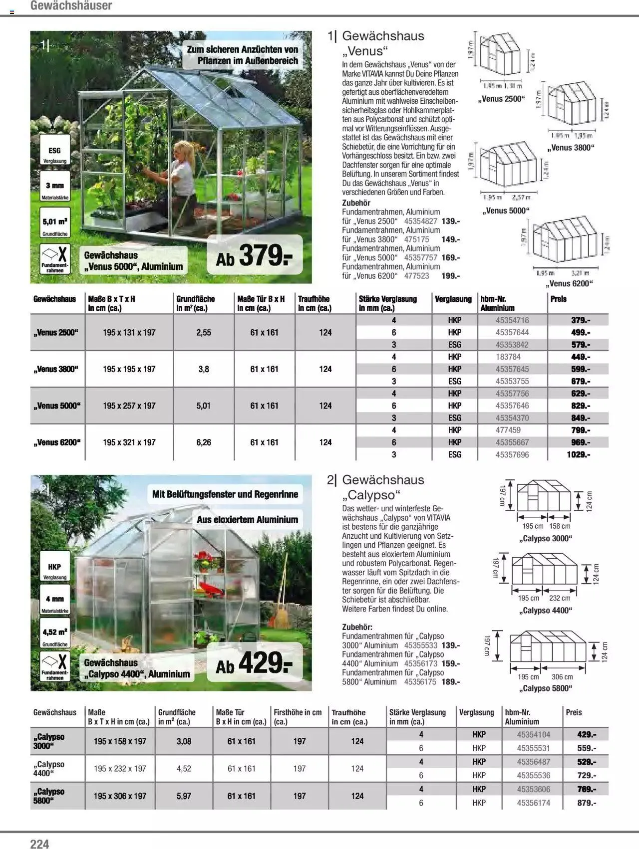 Hagebau Gartenjahr 2023 von 7. März bis 31. Dezember 2023 - Flugblätt seite  224