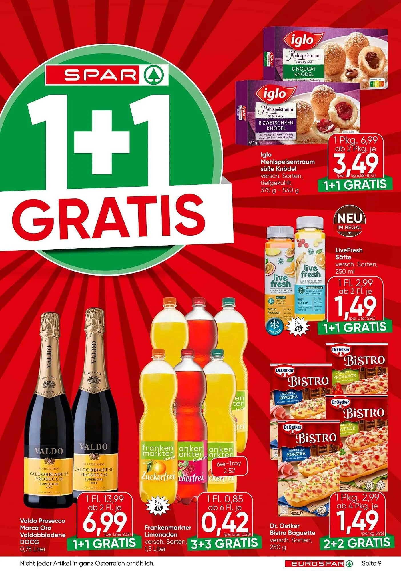 Eurospar Flugblatt von 9. April bis 22. April 2026 - Flugblätt seite  9