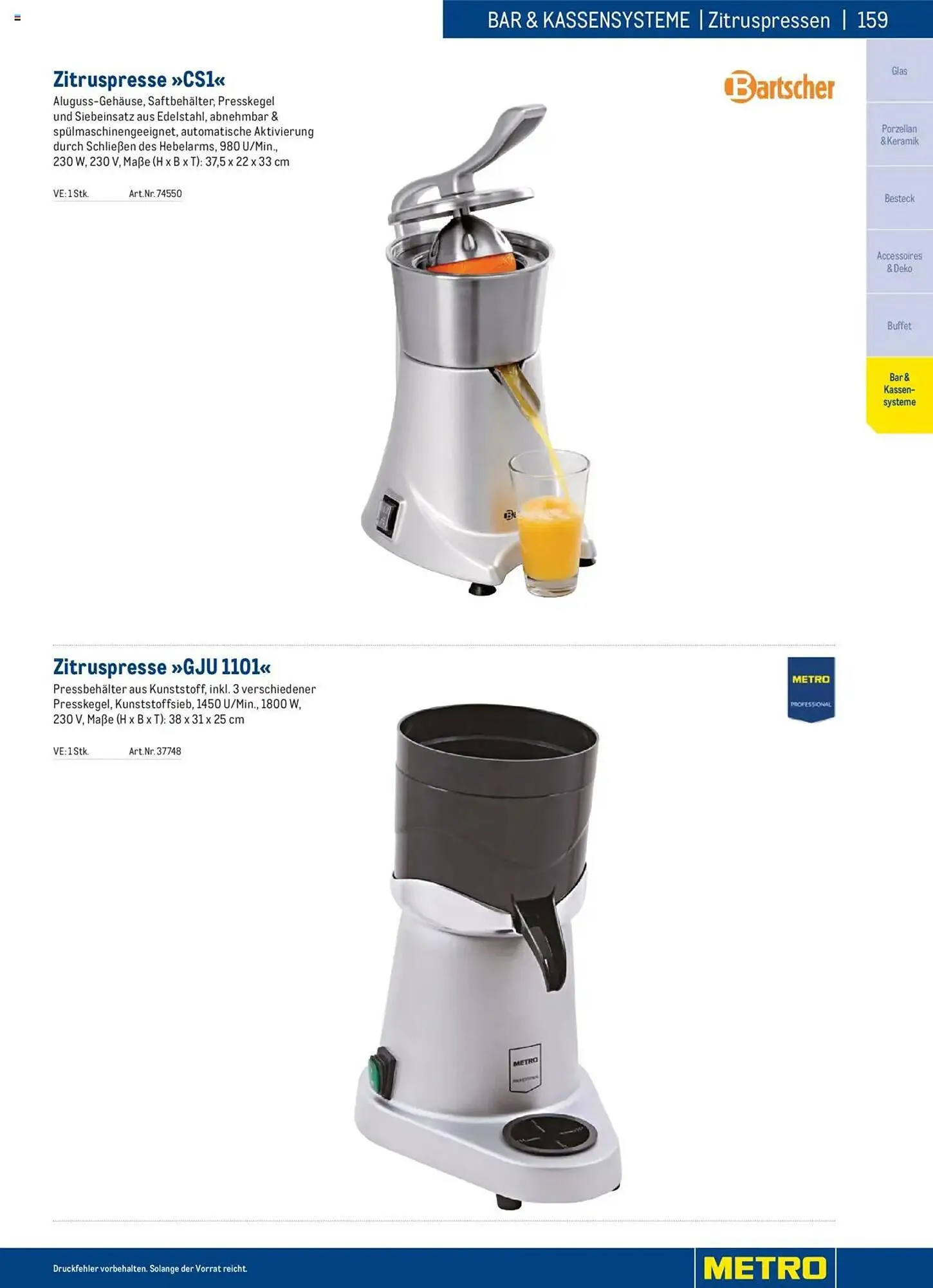 Metro Flugblatt von 2. Dezember bis 31. Dezember 2025 - Flugblätt seite  159