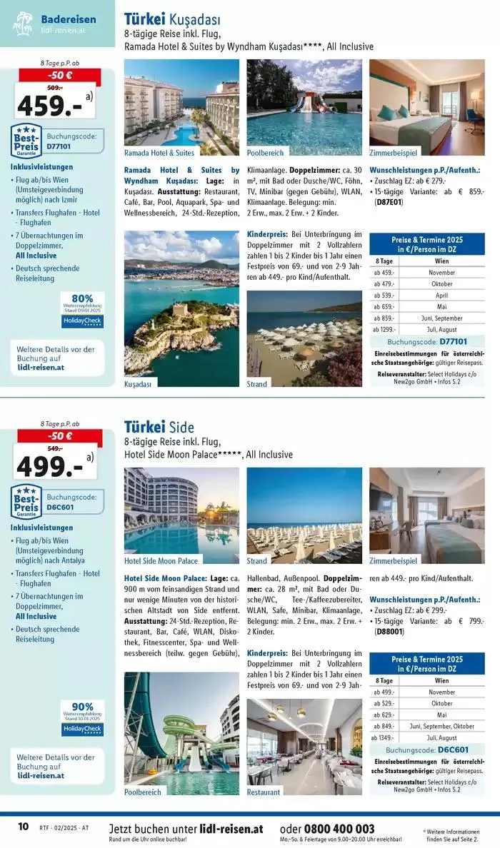 Aktuelle Reiseprospekte Themenprospekt Februar von 12. Februar bis 15. März 2025 - Flugblätt seite 10