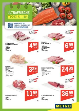 METRO Flugblatt Food von 24. August bis 29. August 2026 - Flugblätt seite  1