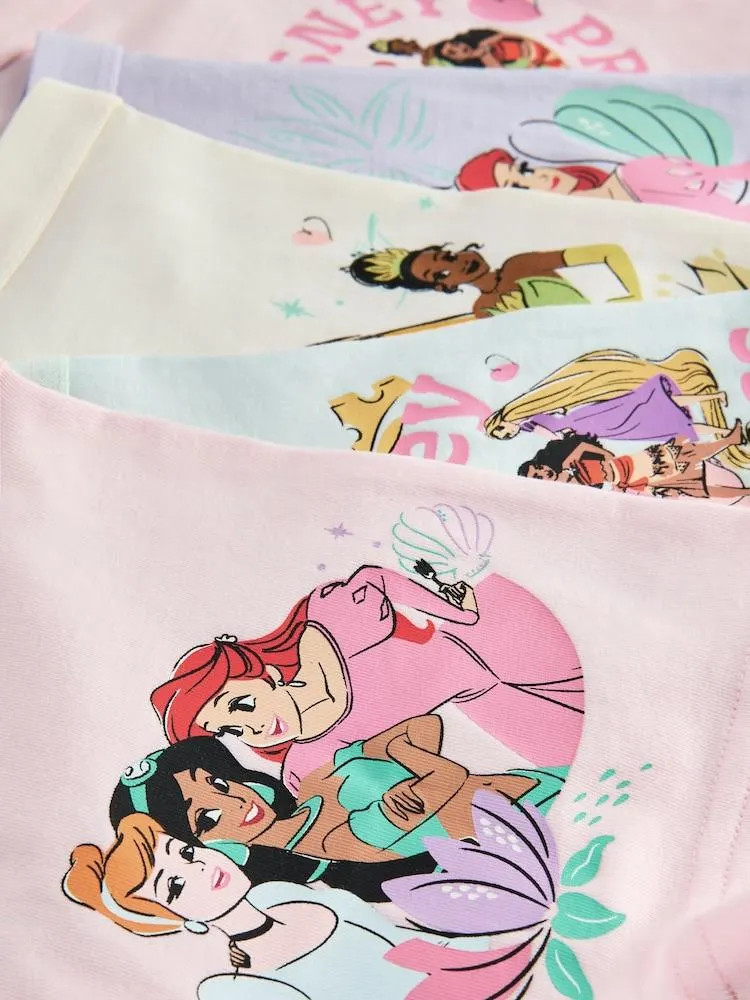 Pink/Violett - Disney Prinzessinnen Slips im 5er-Pack (2–12Jahre)