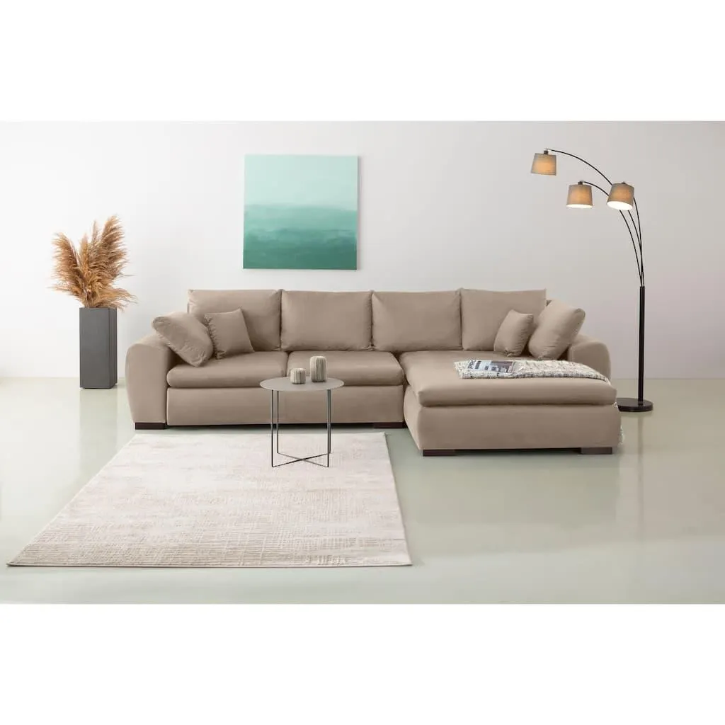 Home affaire Ecksofa »Cara Mia L-Form, B: 325 cm - OTTO. Verlässliche Qualität.« 4 Zierkissen, optional Bettfunktion & Bettkasten