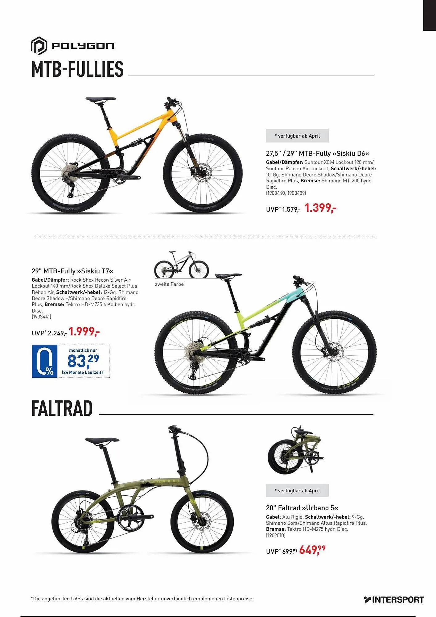Intersport Flugblatt von 3. April bis 31. Dezember 2023 - Flugblätt seite 15