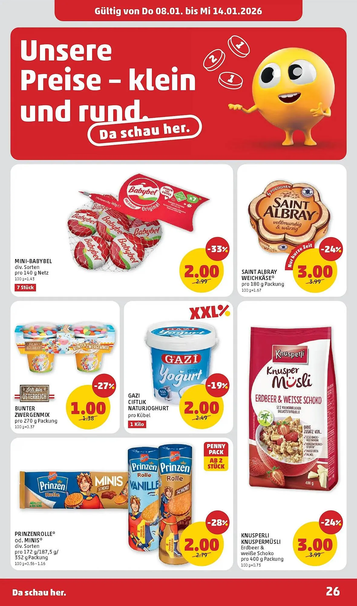 PENNY Flugblatt von 8. Jänner bis 14. Jänner 2026 - Flugblätt seite  26