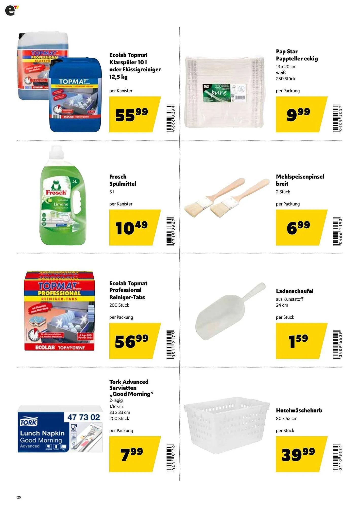 Eurogast Grissemann Flugblatt von 29. Dezember bis 10. Jänner 2026 - Flugblätt seite 26