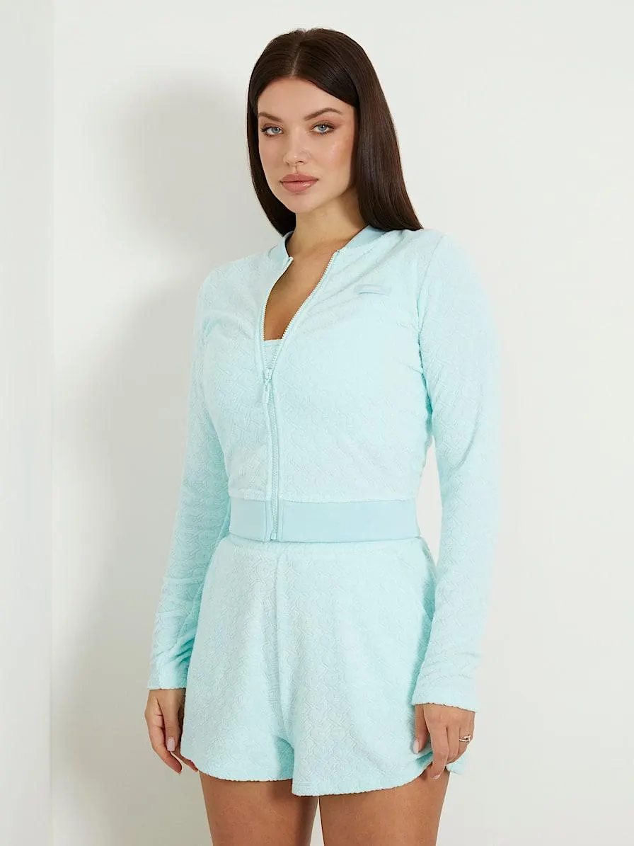 Sweatjacke allover-logo